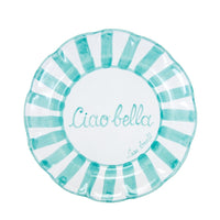 Tavola Felice - Set di 8 piatti Corsivo