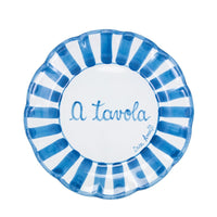 Tavola Felice - Set di 8 piatti Corsivo