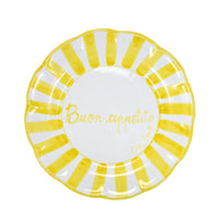 Tavola Felice - Set di 8 piatti Corsivo