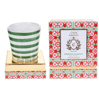 APERITIVO IN AMALFI Candela di Soia Dipinta a Mano - Rosemary & Mint 200gr