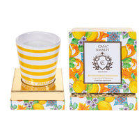 BUONGIORNO POSITANO Hand Painted Soy Candle - Lemon Basil & Mandarin 200g