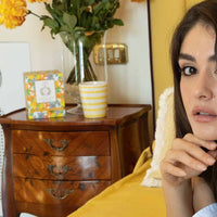 BUONGIORNO POSITANO Hand Painted Soy Candle - Lemon Basil & Mandarin 200g