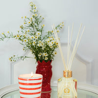 SUNDAY IN NAPOLI Hand Painted Soy Candle - Tomato Leaf & Magnolia 200g