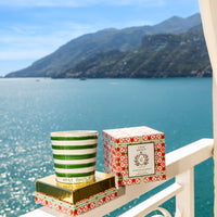 APERITIVO IN AMALFI Candela di Soia Dipinta a Mano - Rosemary & Mint 200gr