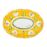 Piatto Ovale Pulcino Giallo 30 cm