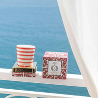 SUNDAY IN NAPOLI Hand Painted Soy Candle - Tomato Leaf & Magnolia 200g