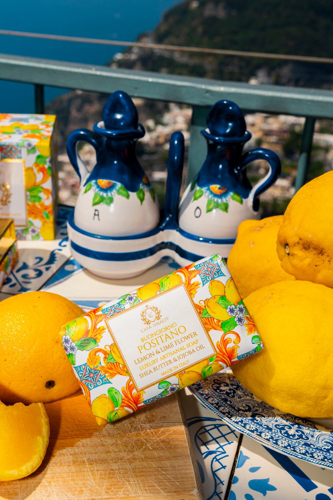 Lemon soaps in a bag - Sapori e Profumi di Positano