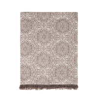 BROWN MOSAIC PLAID-THROW