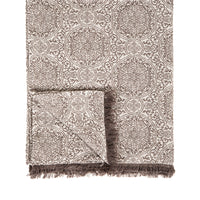 BROWN MOSAIC PLAID-THROW