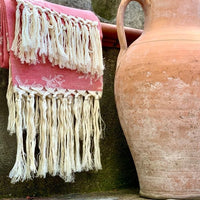 CORAL FRINGE GUEST TOWEL SET