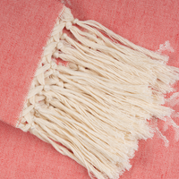 CORAL FRINGE GUEST TOWEL SET