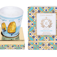 TAKE ME TO CAPRI Faragllioni Candela di Soia Dipinta a Mano -  Fig Leaves & Ivy 200gr