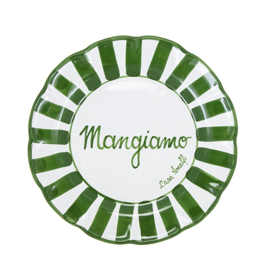 Tavola Felice - Set di 8 piatti Corsivo