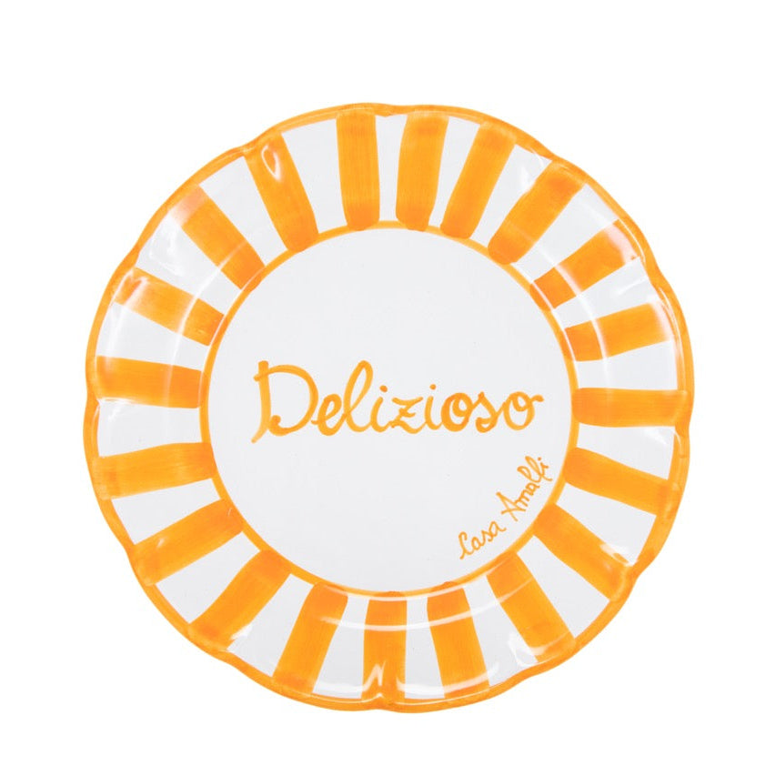 Tavola Felice - Set di 8 piatti Corsivo