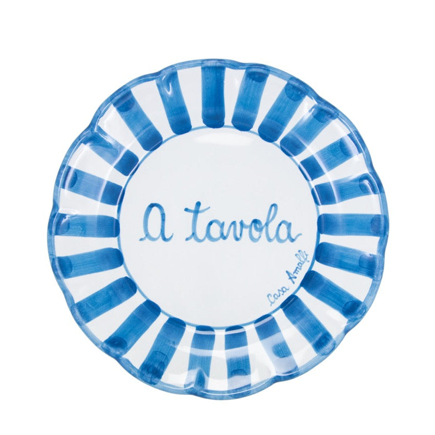 Tavola Felice - Set di 8 piatti Corsivo