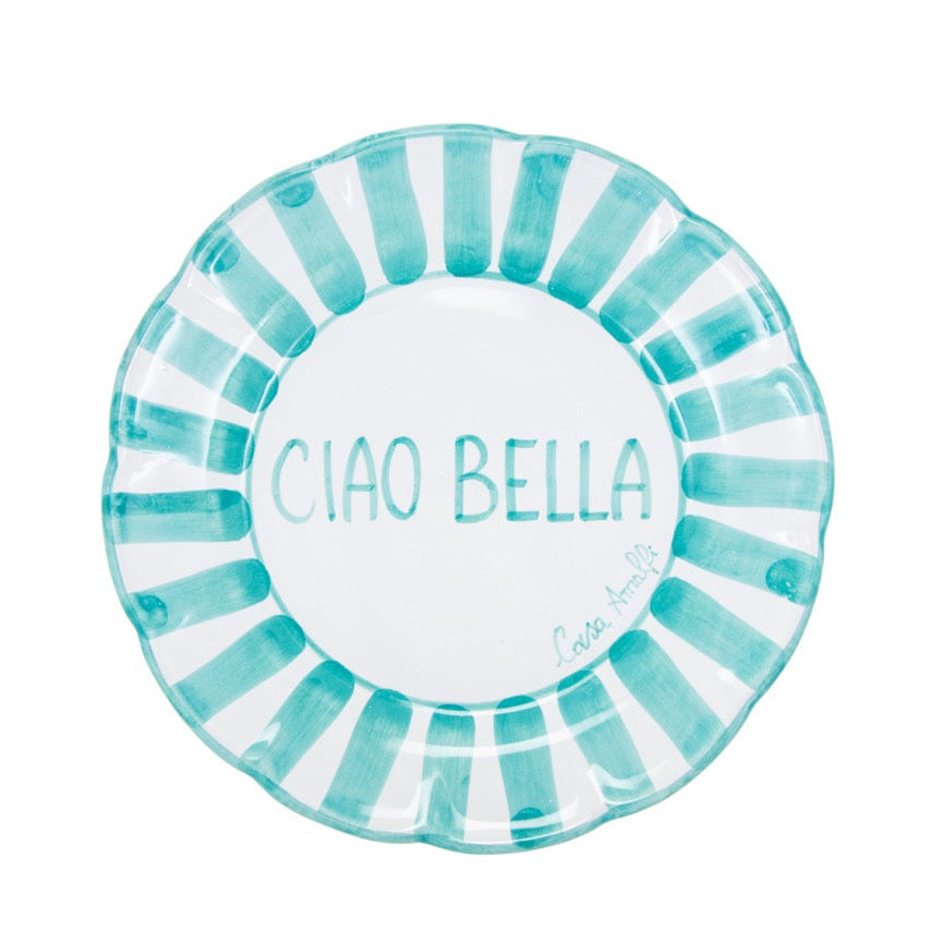 TAVOLA FELICE - 8 Plates set Block Letters