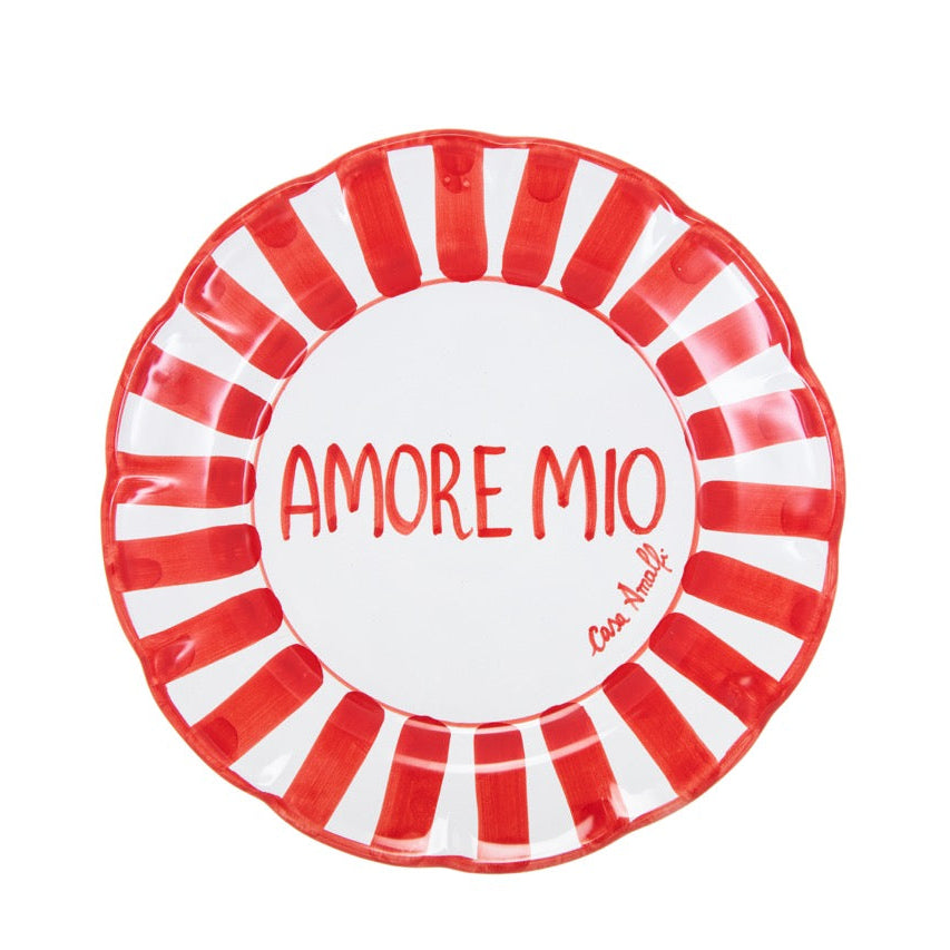 TAVOLA FELICE - 8 Plates set Block Letters