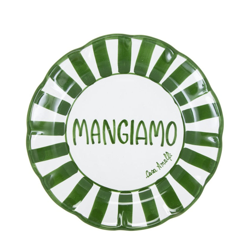 TAVOLA FELICE - 8 Plates set Block Letters