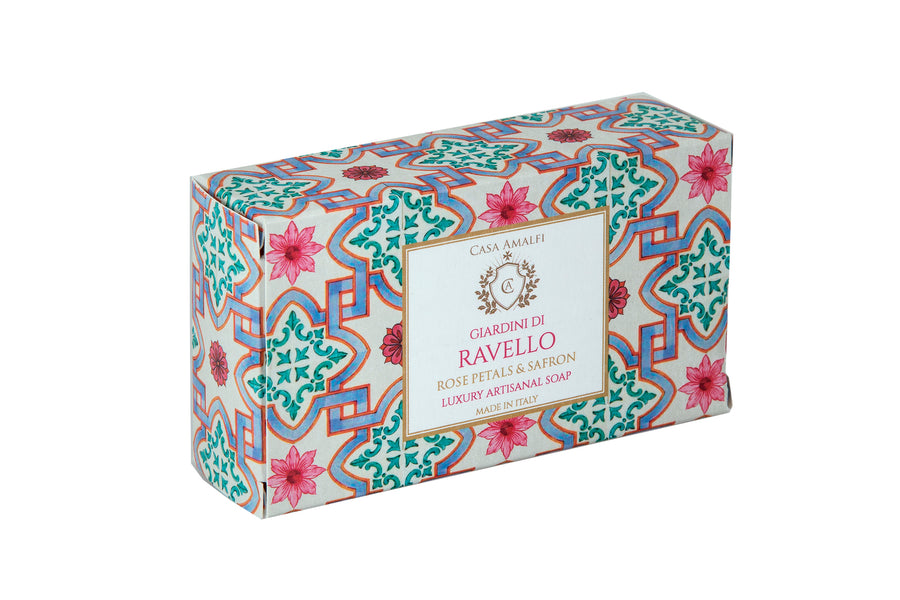 GIARDINI DI RAVELLO BODY SOAP - Rose Petals & Safron 150g – Casamalfi