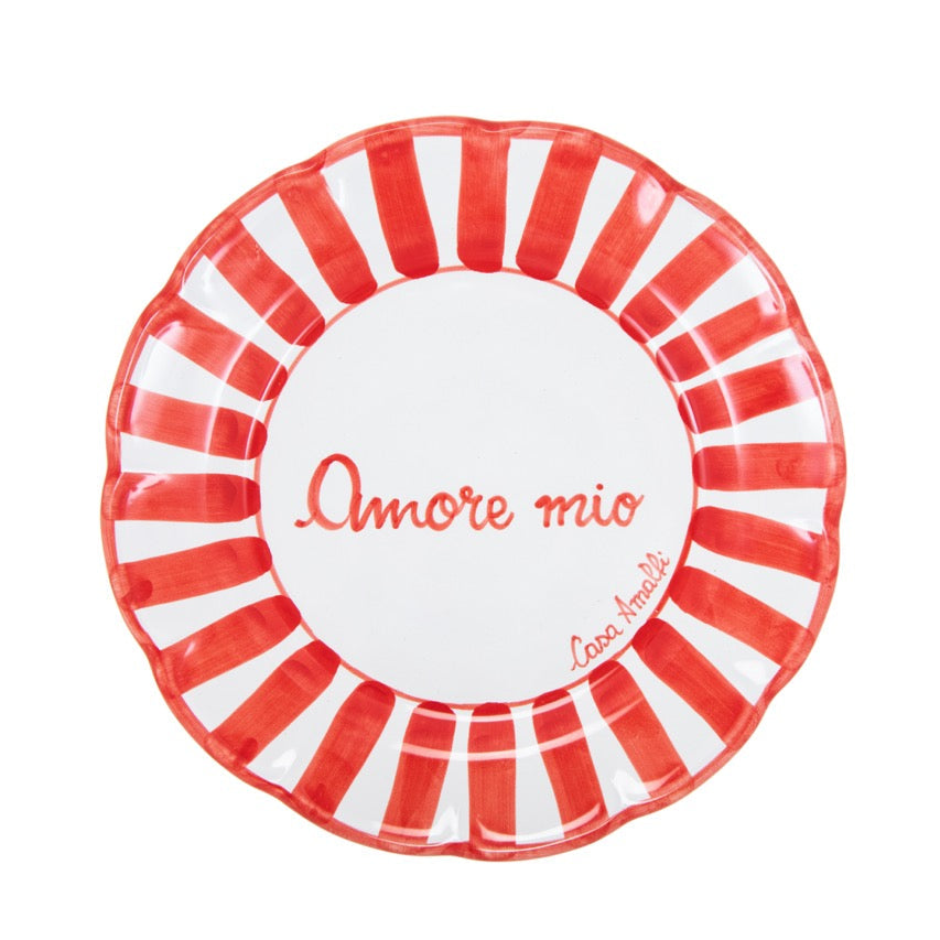 Tavola Felice - Set di 8 piatti Corsivo