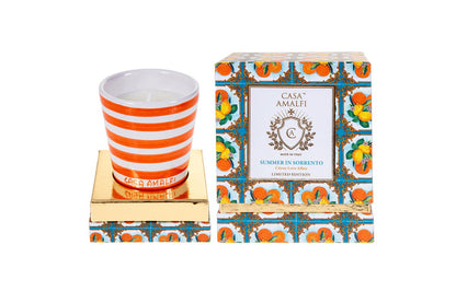 SUMMER IN SORRENTO Candela di Soia Dipinta a Mano - A Citrus Love Affair 200gr