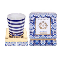 BLUE GROTTO Candela di Soia dipinta a mano -  Acqua Marine & Sea Salt 200gr