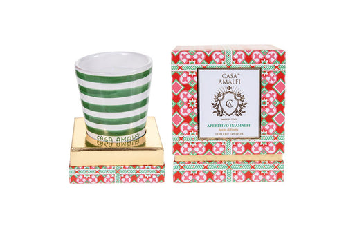 APERITIVO IN AMALFI Hand Painted Soy Candle - Spritz Di Frutta 200gm