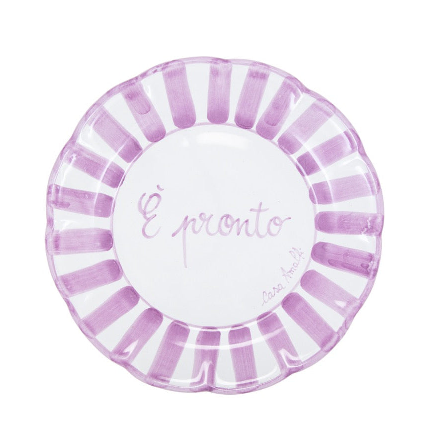 Tavola Felice - Set di 8 piatti Corsivo