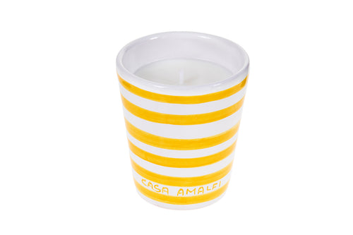 BUONGIORNO POSITANO Hand Painted Soy Candle - Lemon Basil & Mandarin 200gm