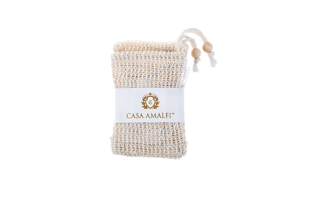 BLUE GROTTO 6 SOAPS WITH SISAL BAG SET