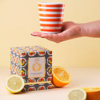 SUMMER IN SORRENTO HAND PAINTED CANDLE - A Citrus Love Affair 200gm