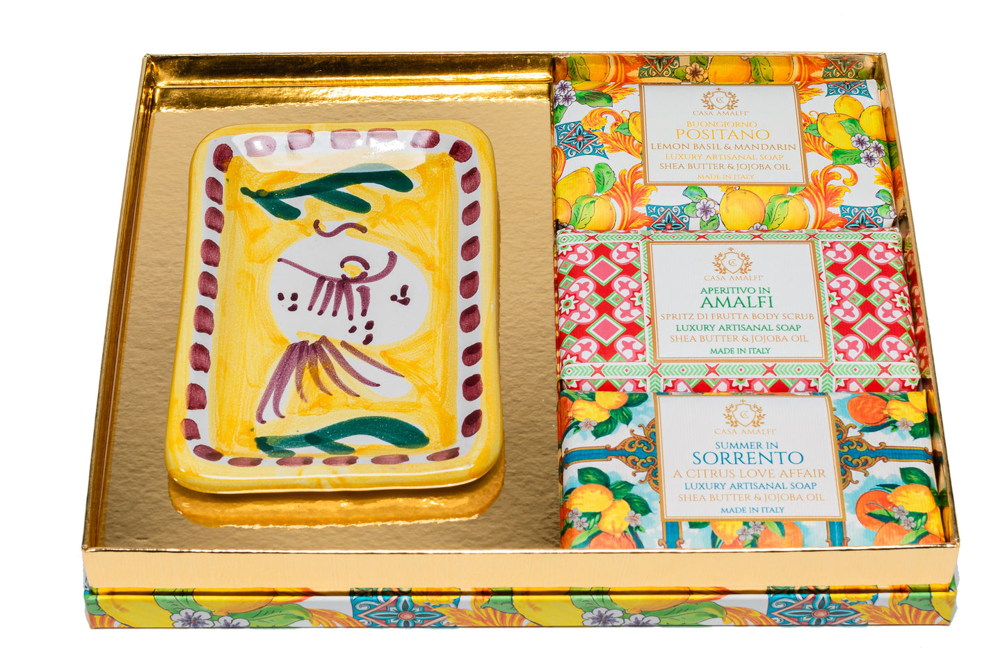 LEMON MAIOLICA - 3 Soap Gift Set