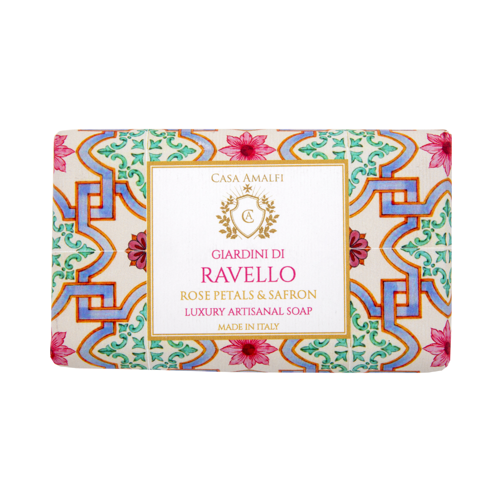 GIARDINI DI RAVELLO SAPONE PER IL CORPO - Rose Petals & Saffron 150 gr