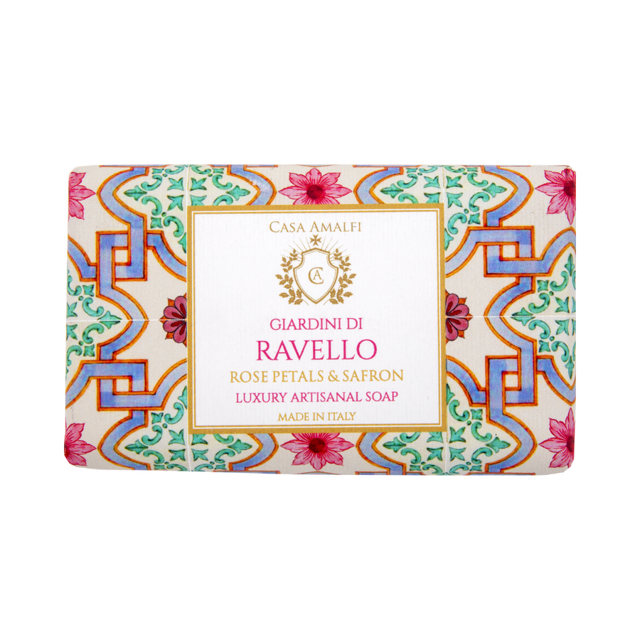 GIARDINI DI RAVELLO SAPONE PER IL CORPO - Rose Petals & Saffron 150 gr