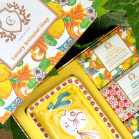 Lemon Maiolica 3 Soap Gift Set