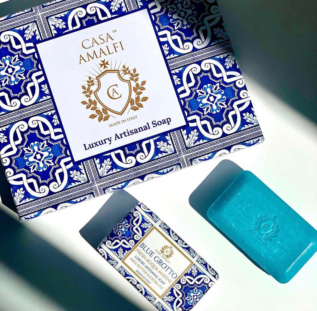 BLUE MAIOLICA - 3 Soap Gift Set