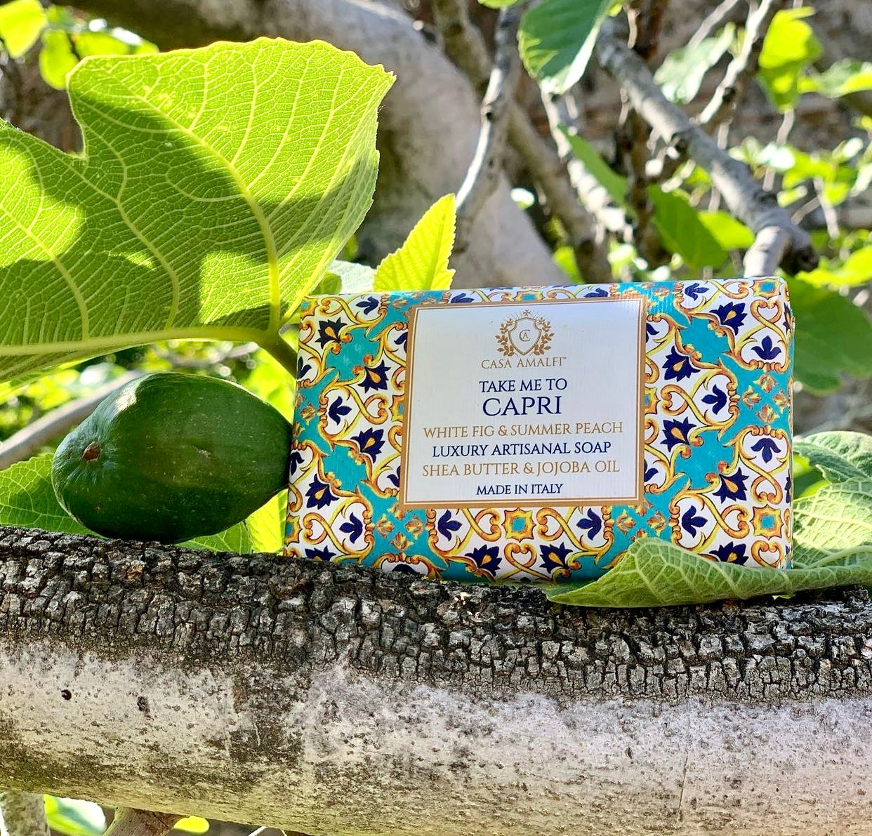 TAKE ME TO CAPRI BODY SOAP - White Fig & Summer Peach 150gm