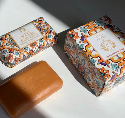 SUNSET IN PROCIDA BODY SOAP - Vanilla & Honey 150gm