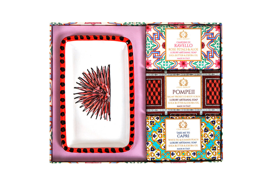 Pink Maiolica 3 Soap Gift Set