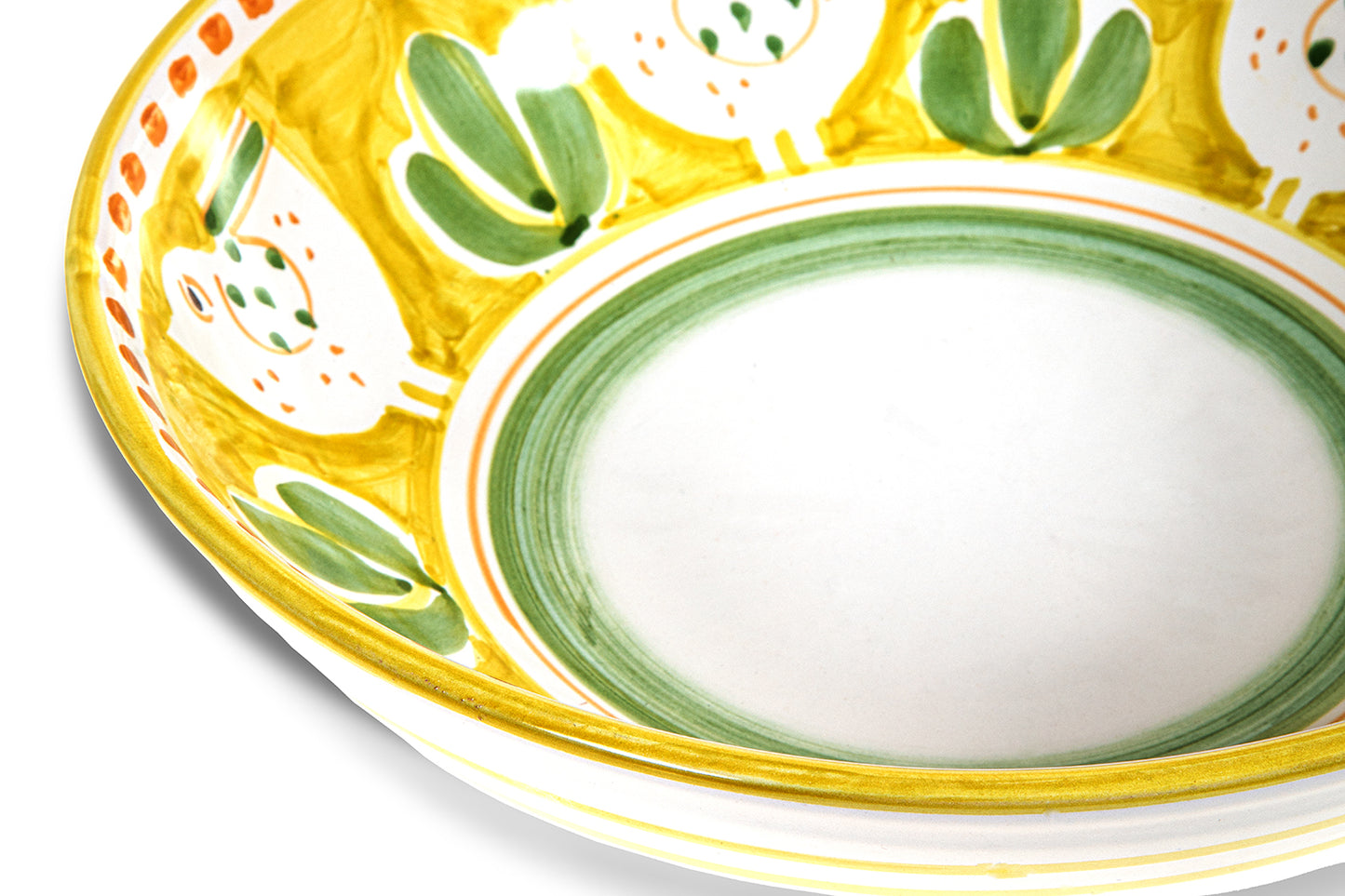 YELLOW PULCINO SALAD BOWL - 26cm